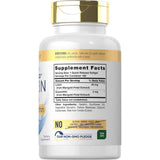 Tabla nutricional del suplemento Carlyle Luteína con Zeaxantina 180 cápsulas blandas