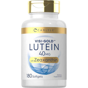 Frasco de suplemento Carlyle Luteína con Zeaxantina 180 cápsulas blandas