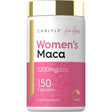 Frasco frontal de Carlyle maca para mujeres, extracto 4:1, presentación de 150 cápsulas