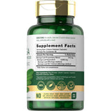 Tabla nutricional del suplemento Carlyle Moringa Oleifera 180 cápsulas