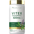 Frasco Carlyle vitex sauzgatillo 820 mg equivalente por porción, frasco de 150 cápsulas