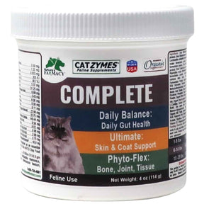 Nature's Farmacy Catzymes Complete para gatos, presentación de 4 oz