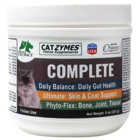 Nature's Farmacy Catzymes Complete para gatos, presentación de 8 oz
