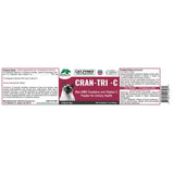 Etiqueta completa de Catzymes Cran-Tri-C de 7 oz