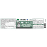 Etiqueta completa de CATZYMES Phyto-Flex para gatos de 8 oz con ingredientes, modo de uso y advertencias.