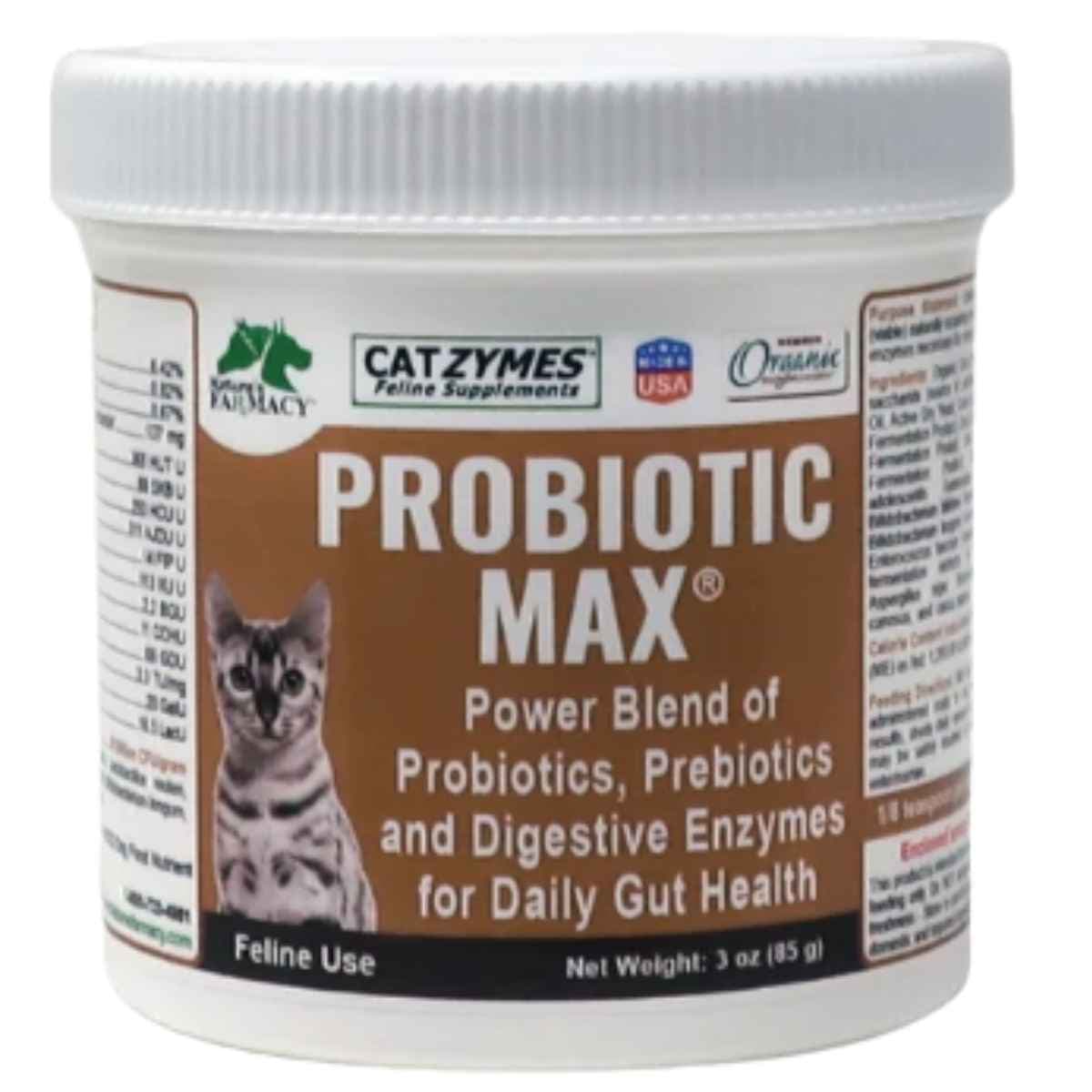 Catzymes Probiótico Max en polvo para gatos 85 g