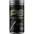 Frasco de suplemento Cellucor P6 Ultimate GH 180 cápsulas