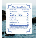 Tabla nutricional del suplemento Celtic Sea Salt Light Grey Celtic Sea Salt 227 g