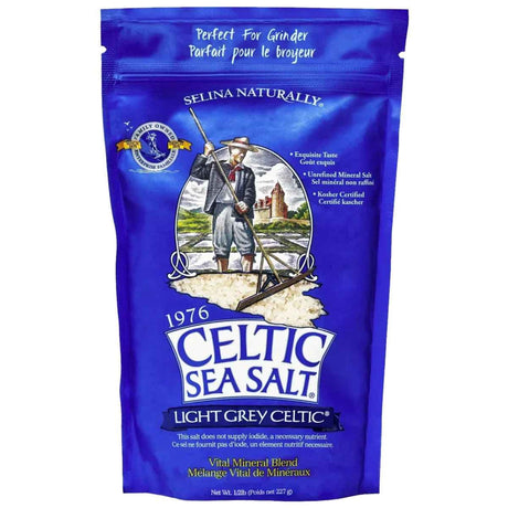 Frasco de suplemento Celtic Sea Salt Light Grey Celtic Sea Salt 227 g