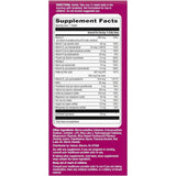 Tabla nutricional del suplemento Centrum Multivitamínico Menopausia 30 tabletas