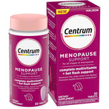 Frasco de suplemento Centrum Multivitamínico Menopausia 30 tabletas