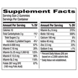 Tabla nutricional del suplemento Centrum Multivitamínico para Mujeres Frutas Surtidas 150 gomitas