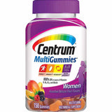Frasco de suplemento Centrum Multivitamínico para Mujeres Frutas Surtidas 150 gomitas