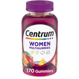 Frasco de suplemento Centrum Multivitamínico para Mujeres Frutas Surtidas 170 gomitas