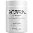 Frasco frontal de Codeage Cognitive Brainpower Platinum, presentación de 90 cápsulas vegetales.