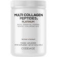 Frasco de suplemento Codeage Péptidos de Colágeno Múltiple Platinum 326 g