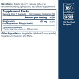 Información del suplemento Core Med Science bisglicinato de magnesio