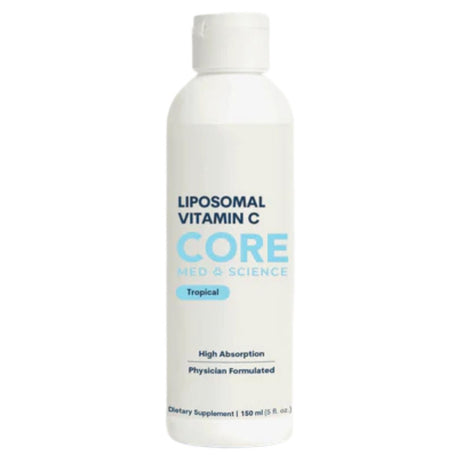 Botella de Core Med Science Vitamina C Liposomal sabor naranja de 150 ml