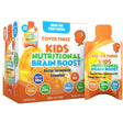 Caja de suplemento Cover Three Fórmula Nutricional Cerebral para Niños Sabor Naranja 20 Bolsitas