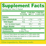 Tabla nutricional del suplemento Culturelle - Lactobacillus rhamnosus GG (5 billones CFUs - 30 Sobres de Polvo)