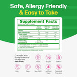 Tabla nutricional del suplemento Culturelle - Lactobacillus rhamnosus GG (5 billones CFUs - 50 Sobres de Polvo)