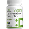 Deal Supplement Complejo de Resveratrol 2000 mg, 240 cápsulas vegetarianas