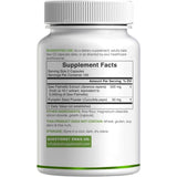 Tabla nutricional del suplemento Deal Supplement Extracto de Saw Palmetto 300 cápsulas