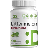 Frasco de suplemento Deal Supplement Melón Amargo con Berberina 15.000 mg 300 cápsulas