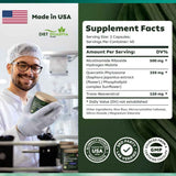 Tabla nutricional del suplemento Diet Pharma Plus Complejo de Ribósido de Nicotinamida 80 cápsulas