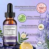 Etiqueta Supplement Facts de dilib glicinato de magnesio líquido sabor limón