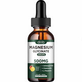 Frasco de dilib glicinato de magnesio líquido 500 mg sabor mango