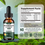 Etiqueta Supplement Facts de dilib glicinato de magnesio líquido sabor mango