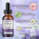 Etiqueta Supplement Facts de dilib glicinato de magnesio líquido sabor uva