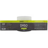 Etiqueta desplegada del gel DMSOSTORE con aloe vera de 16 oz