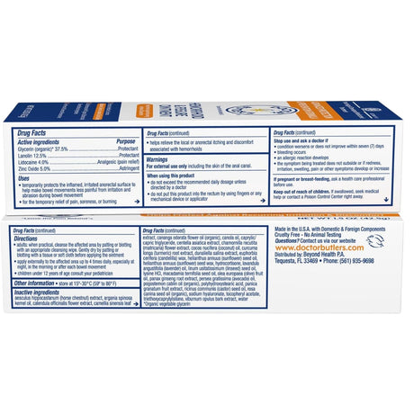 Información del producto y advertencias de Doctor Butler's ungüento tópico de 42,5 g