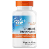 Frasco de suplemento Doctor's Best Vitamina E Tocotrienoles 60 cápsulas blandas