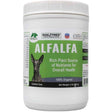 Envase frontal de Dogzymes Alfalfa orgánica en polvo para perros, presentación de 2 lb