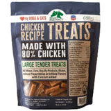 Dogzymes premios tiernos de pollo para perros y gatos, tamaño grande, bolsa de 454 g