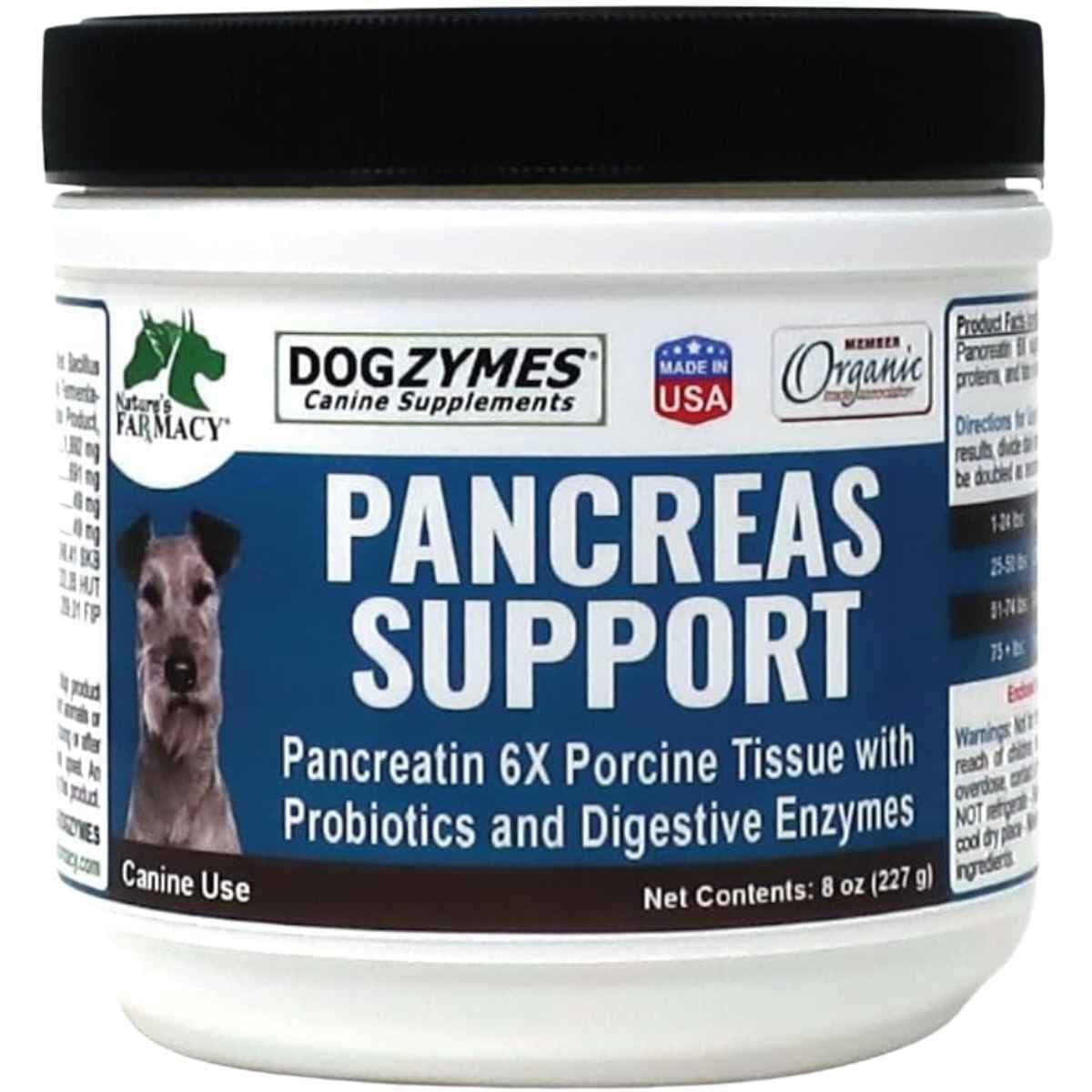 Dogzymes Pancreas Support para perros 227 g