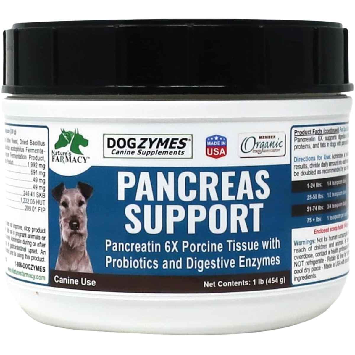 Dogzymes Pancreas Support para perros 454 g