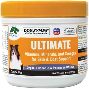 Dogzymes Ultimate para perros, envase de 227 g, vista frontal