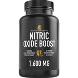 Frasco de suplemento Double Dragon Organics Óxido Nítrico 1600 mg 60 cápsulas