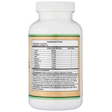 Tabla nutricional del suplemento Double Wood Supplements Aminoácidos Esenciales 225 cápsulas