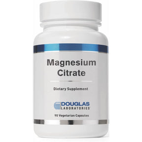 Frasco frontal de Douglas Laboratories citrato de magnesio 150 mg por cápsula, 90 cápsulas