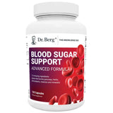 Frasco de suplemento Dr. Berg Blood Sugar Support Fórmula Avanzada 120 cápsulas