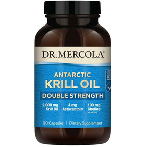Frasco de suplemento Dr. Mercola Aceite de Krill Antártico 90 cápsulas