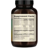 Tabla nutricional del suplemento Dr. Mercola Complejo de Vitamina B con Benfotiamina 180 cápsulas