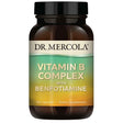 Frasco de suplemento Dr. Mercola Complejo de Vitamina B con Benfotiamina 60 cápsulas