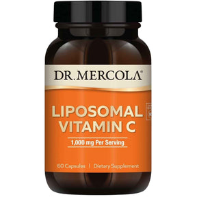 Frasco de suplemento Dr. Mercola Vitamina C Liposomal 60 cápsulas