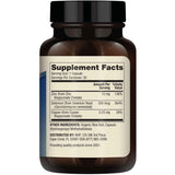 Tabla nutricional del suplemento Dr. Mercola Zinc Más Selenio 30 cápsulas